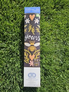 Diamond Dotz Bee Yourself Mixed Media Home Art – Yellow, White, Orange